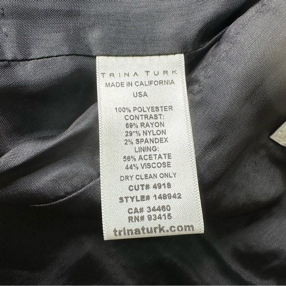 Trina Turk Multicolored 2 Piece Tweed Suit. Size 10 - Picture 6 of 15